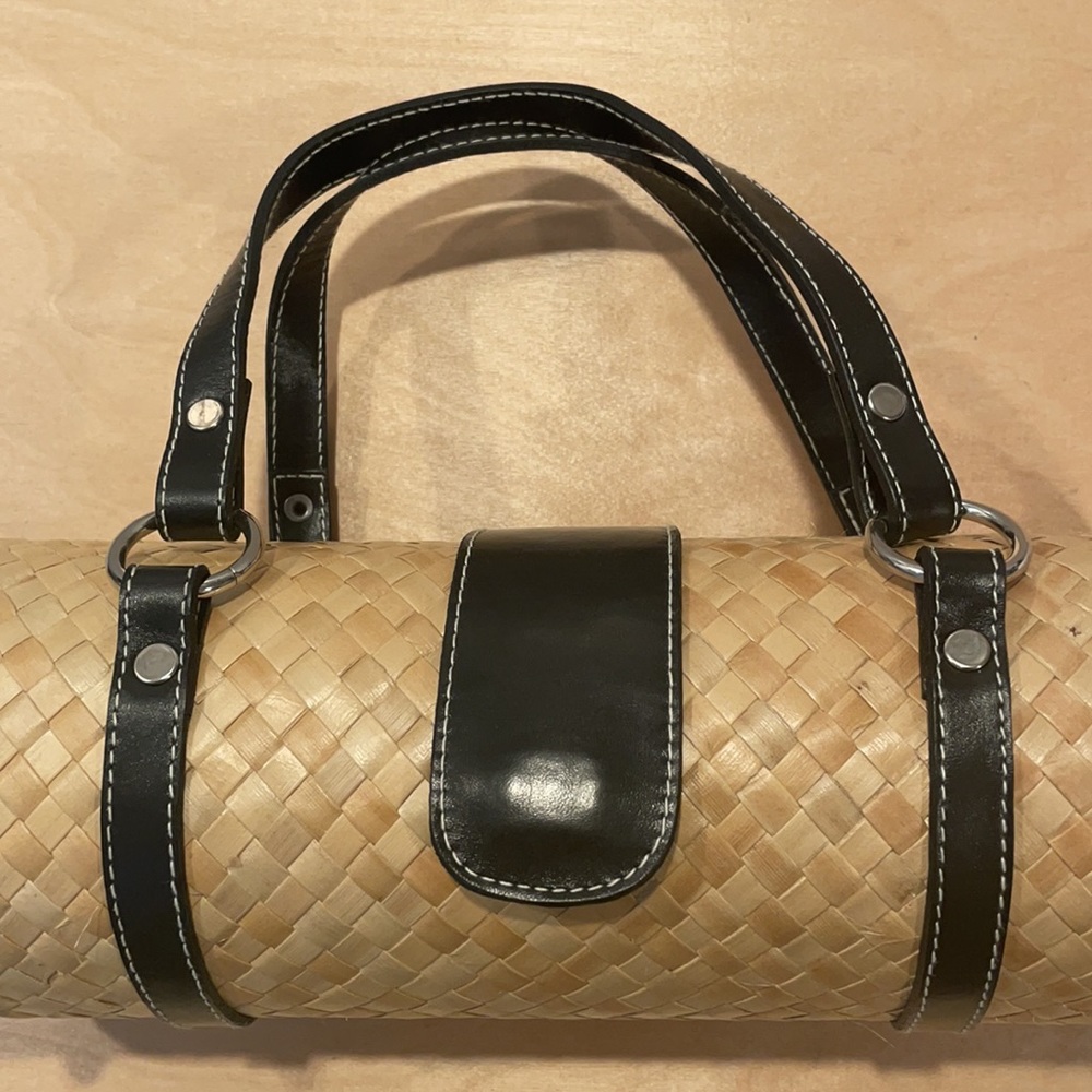 NEW Preston & York Vintage Straw Tootsie Bag - Picture 3 of 5